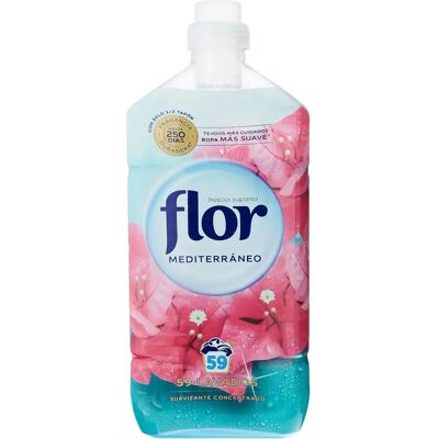 Suavizante Concentrado Flor Mediterráneo - 8 Botellas Suavizante Concentrado Flor Mediterráneo - 8 Botellas