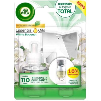 Air Wick White Bouquet Difusor Elétrico de Aromas - Neutralizador de Cheiros Air Wick White Bouquet Difusor Elétrico de Aromas - Neutralizador de Cheiros