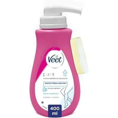 Veet Pure Shower krem do depilacji dla wrażliwej skóry (400ml) Veet Pure Shower krem do depilacji dla wrażliwej skóry (400ml)
