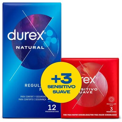 Durex Natural Plus Condones - Paquete Sensible Durex Natural Plus Condones - Paquete Sensible