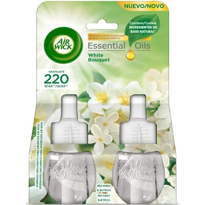 Ambientador Eléctrico Air Wick White Bouquet - 2 Refilhos Ambientador Eléctrico Air Wick White Bouquet - 2 Refilhos