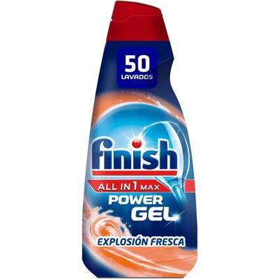 Finish Todo en 1 Power Fresh Burst Gel para Lavavajillas - Detergente de Lavavajillas Finish Todo en 1 Power Fresh Burst Gel para Lavavajillas - Detergente de Lavavajillas