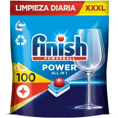 Pastilles FINISH Powerball Tout-en-1 Max Citron - Publicité Pastilles FINISH Powerball Tout-en-1 Max Citron - Publicité