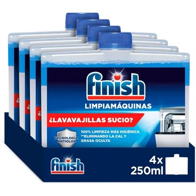 Finish Limpiamáquinas Lavavajillas - Pack de 4 - Botellas 250ml Finish Limpiamáquinas Lavavajillas - Pack de 4 - Botellas 250ml