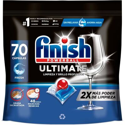 Pastilhas Finish Powerball Tudo-em-um - Detergente para Lava-Louças Pastilhas Finish Powerball Tudo-em-um - Detergente para Lava-Louças