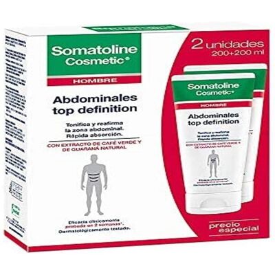 Gel reductora de abdomen Somatoline Hombre Top Definition Cryoactivo 2 x 200 ml Gel reductora de abdomen Somatoline Hombre Top Definition Cryoactivo 2 x 200 ml