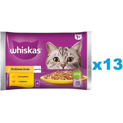 WHISKAS Adult Geflügelschmaus in Gelee - Katzenfutter WHISKAS Adult Geflügelschmaus in Gelee - Katzenfutter