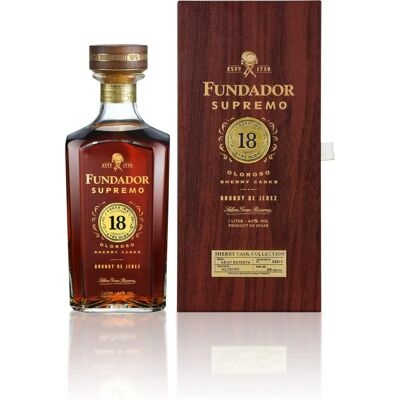 Cognac Fundador Supremo 18 Ans en Fûts de Jerez - Cognac - Publicité Cognac Fundador Supremo 18 Ans en Fûts de Jerez - Cognac - Publicité