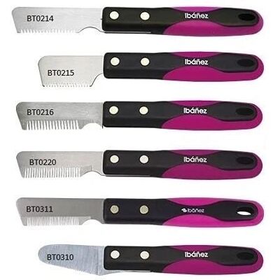 Lames de Toilettage Ibáñez Modèle 329 - Ergonomiques, Tranchantes, Pour Sous-poil Lames de Toilettage Ibáñez Modèle 329 - Ergonomiques, Tranchantes, Pour Sous-poil