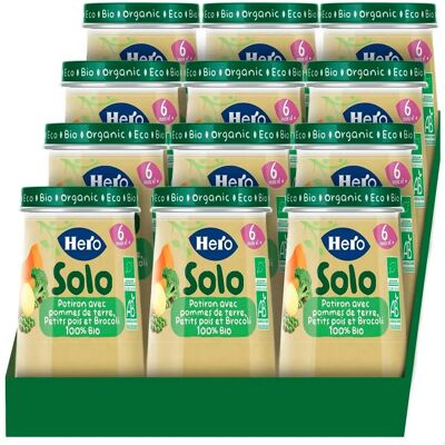 Hero Bébé Crème de Potiron et Pomme de Terre Bio - Nourriture Bébé - Publicité Hero Bébé Crème de Potiron et Pomme de Terre Bio - Nourriture Bébé - Publicité