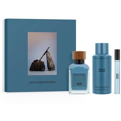 Adolfo Dominguez Ambar Negro Eau De Parfum Spray - 3 pezzi, 120ml ciascuno Adolfo Dominguez Ambar Negro Eau De Parfum Spray - 3 pezzi, 120ml ciascuno