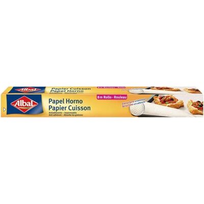 Papel de Forno Albal Antiaderente e Impermeável - 10m Papel de Forno Albal Antiaderente e Impermeável - 10m