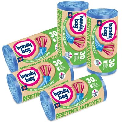Albal Handy Bag Bolsas de Basura Resistentes a Fugas - 30L, 75 Bolsas Albal Handy Bag Bolsas de Basura Resistentes a Fugas - 30L, 75 Bolsas