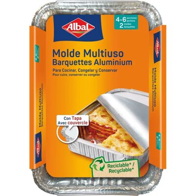 ALBAL Aluminium Bakform Set - 5 Stycken 32x26cm Metalliserad ALBAL Aluminium Bakform Set - 5 Stycken 32x26cm Metalliserad