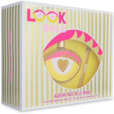 Ensemble de Parfums Agatha Ruiz De La Prada Look Gold - Femmes - Publicité Ensemble de Parfums Agatha Ruiz De La Prada Look Gold - Femmes - Publicité