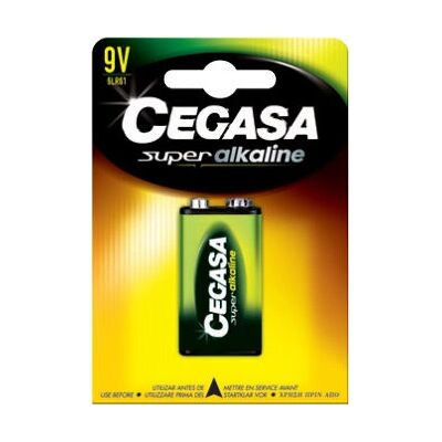 Pile Alcaline 9V Cegasa - Modèle LR6LR61 - Publicité Pile Alcaline 9V Cegasa - Modèle LR6LR61 - Publicité