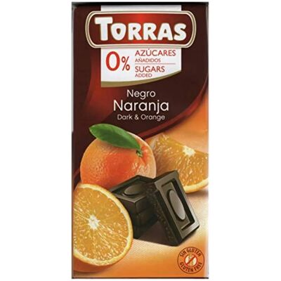 Torras Dunkle & Orangenschokolade - 75g Torras Dunkle & Orangenschokolade - 75g