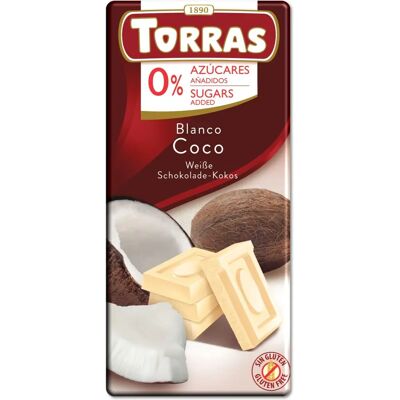 Torras Weiße Schokolade mit Kokos - Schokolade - Kokos Torras Weiße Schokolade mit Kokos - Schokolade - Kokos