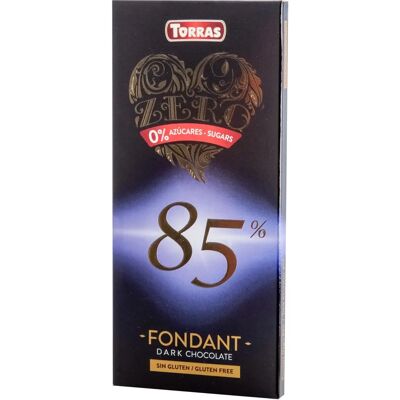 Torras Chocolat Noir 85% Cacao - 100g - Publicité Torras Chocolat Noir 85% Cacao - 100g - Publicité