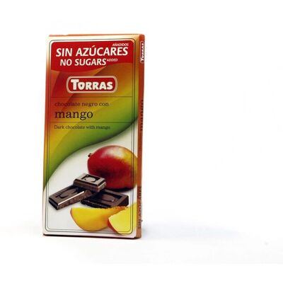 Torras Zartbitterschokolade mit Mango - Schokolade Torras Zartbitterschokolade mit Mango - Schokolade