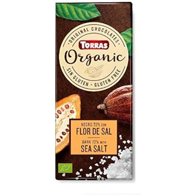 Torras Zartbitterschokolade 70% Kakao mit Fleur de Sel - Schokolade Torras Zartbitterschokolade 70% Kakao mit Fleur de Sel - Schokolade