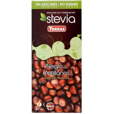 Torras Stevia Zartbitterschokolade Haselnüsse - Dunkle Schokolade Torras Stevia Zartbitterschokolade Haselnüsse - Dunkle Schokolade