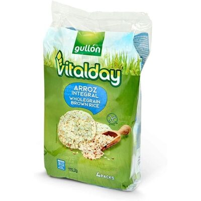 Gullón Vitalday Galettes de riz - Sans gluten, 115 g - Publicité Gullón Vitalday Galettes de riz - Sans gluten, 115 g - Publicité