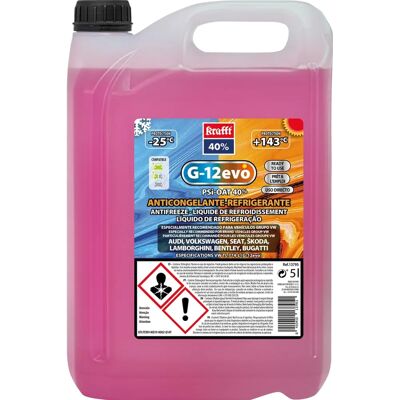 Krafft Anticongelante G12 Evo 5L - Proteção do sistema de refrigeração Krafft Anticongelante G12 Evo 5L - Proteção do sistema de refrigeração