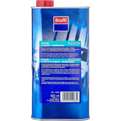Polidor e Limpador Krafft para Carro - 650ml, Sem Silicone, Vela de Alta Qualidade, Remoção de Riscos Polidor e Limpador Krafft para Carro - 650ml, Sem Silicone, Vela de Alta Qualidade, Remoção de Riscos