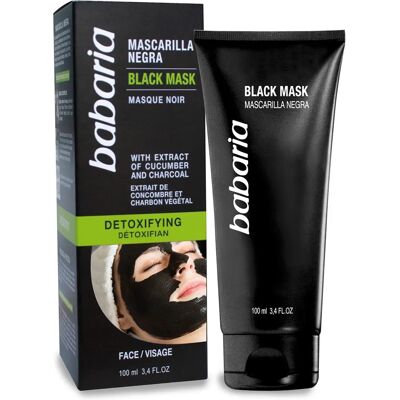 Maschera Detox Nera Babaria - 100ml Maschera Viso Maschera Detox Nera Babaria - 100ml Maschera Viso