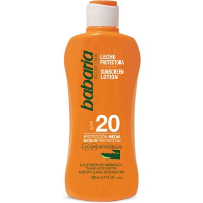 Babaria Protection SPF 20 Aloe Vera Sun Milk - Protection solaire - Publicité Babaria Protection SPF 20 Aloe Vera Sun Milk - Protection solaire - Publicité