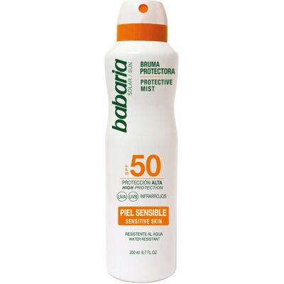 Babaria Spray Protecteur Solaire SPF 50 - Peau sensible Babaria Spray Protecteur Solaire SPF 50 - Peau sensible