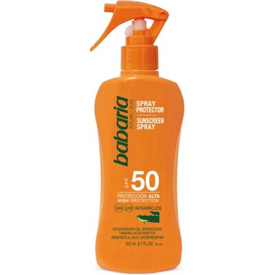 Babaria Protector Solar SPF 50 Resistente al Agua 200ml Loción Babaria Protector Solar SPF 50 Resistente al Agua 200ml Loción