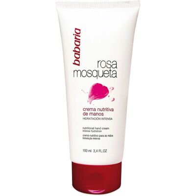 Babaria - Rosa Mosqueta Nutritiva - 100 ml - Crème pour les mains - Publicité Babaria - Rosa Mosqueta Nutritiva - 100 ml - Crème pour les mains - Publicité