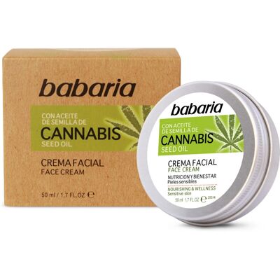 Nettoyant Visage Cannabis Babaria - Peau sensible - 50 ml - Publicité Nettoyant Visage Cannabis Babaria - Peau sensible - 50 ml - Publicité