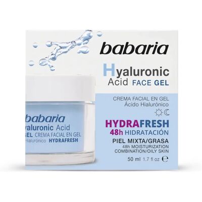 Babaria Gel Facial de Ácido Hialurónico - Hidratante y Protector Solar Babaria Gel Facial de Ácido Hialurónico - Hidratante y Protector Solar