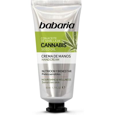 Babaria - Cannabis Hand Cream - 50 ml - Unisex - Crème pour les mains - Publicité Babaria - Cannabis Hand Cream - 50 ml - Unisex - Crème pour les mains - Publicité