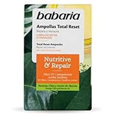 Babaria Total Reset Nutritive & Repair Haarampullen - Reparierender bioaktiver Komplex, einfach anzuwenden, wöchentlich Babaria Total Reset Nutritive & Repair Haarampullen - Reparierender bioaktiver Komplex, einfach anzuwenden, wöchentlich