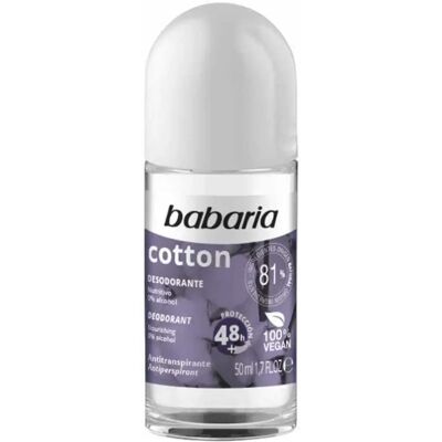 Babaria Cotton Roll-On Deodorant 50ml Babaria Cotton Roll-On Deodorant 50ml