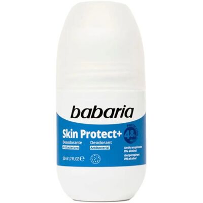 Babaria Skin Protect+ Roll-On Deodorant with Antibacterial Ingredients 50 ml Babaria Skin Protect+ Roll-On Deodorant with Antibacterial Ingredients 50 ml