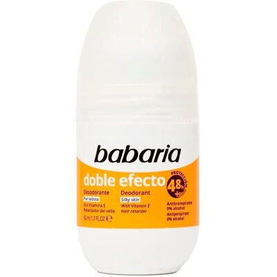 Babaria Double Effect Antiperspirant Roll-On Deodorant 50ml Babaria Double Effect Antiperspirant Roll-On Deodorant 50ml
