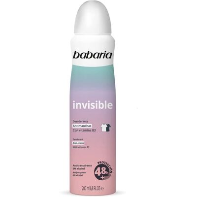 Babaria Invisible Deodorant Spray 200ml Babaria Invisible Deodorant Spray 200ml