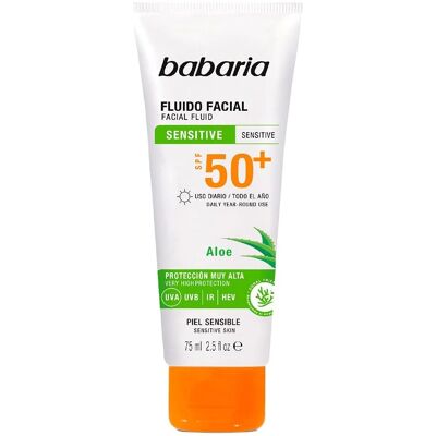 Babaria SPF 50+ Sensitive Gesichtssonnencreme - Sonnenschutz Babaria SPF 50+ Sensitive Gesichtssonnencreme - Sonnenschutz
