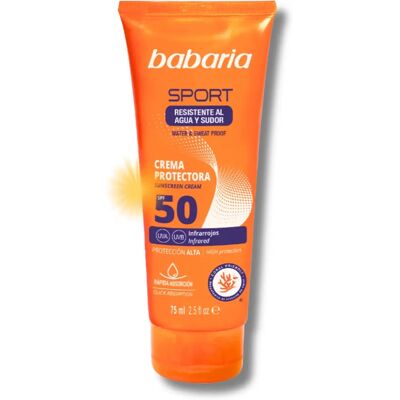 Babaria Solar Sport Protetor Solar Resistente à Água SPF 50 Babaria Solar Sport Protetor Solar Resistente à Água SPF 50