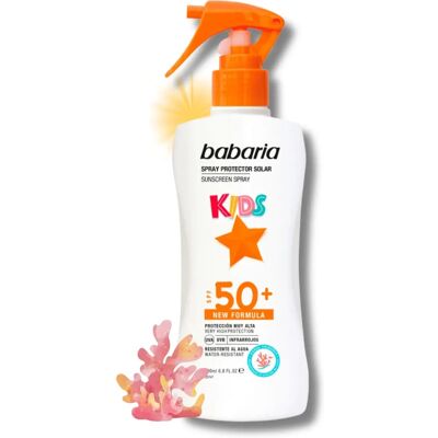 Babaria Kids SPF 50+ Waterproof Sun Spray - Kids’ Sun Care Babaria Kids SPF 50+ Waterproof Sun Spray - Kids’ Sun Care
