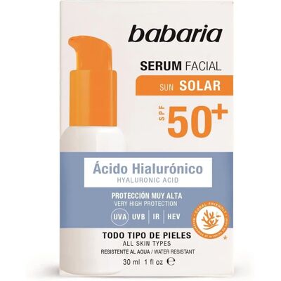 Babaria Sun Face SPF 50+ Moisturising Serum - Face Sun Protection Babaria Sun Face SPF 50+ Moisturising Serum - Face Sun Protection