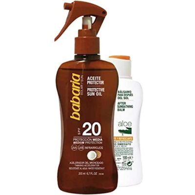 Babaria Solcreme Olie SPF 30 Sæt - 2 Flasker Babaria Solcreme Olie SPF 30 Sæt - 2 Flasker