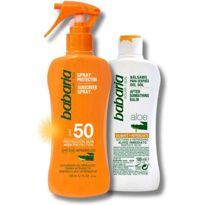Set de Protección Solar Aloe Vera Babaria SPF 50 - 2 pz Set de Protección Solar Aloe Vera Babaria SPF 50 - 2 pz