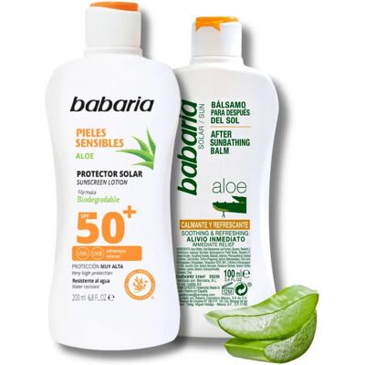 Babaria Sonnencreme SPF 50+ Set - Für empfindliche Haut Babaria Sonnencreme SPF 50+ Set - Für empfindliche Haut