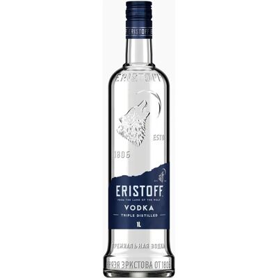 Eristoff Vodka Premium 1L - Classico, Grano, Trasparente Eristoff Vodka Premium 1L - Classico, Grano, Trasparente